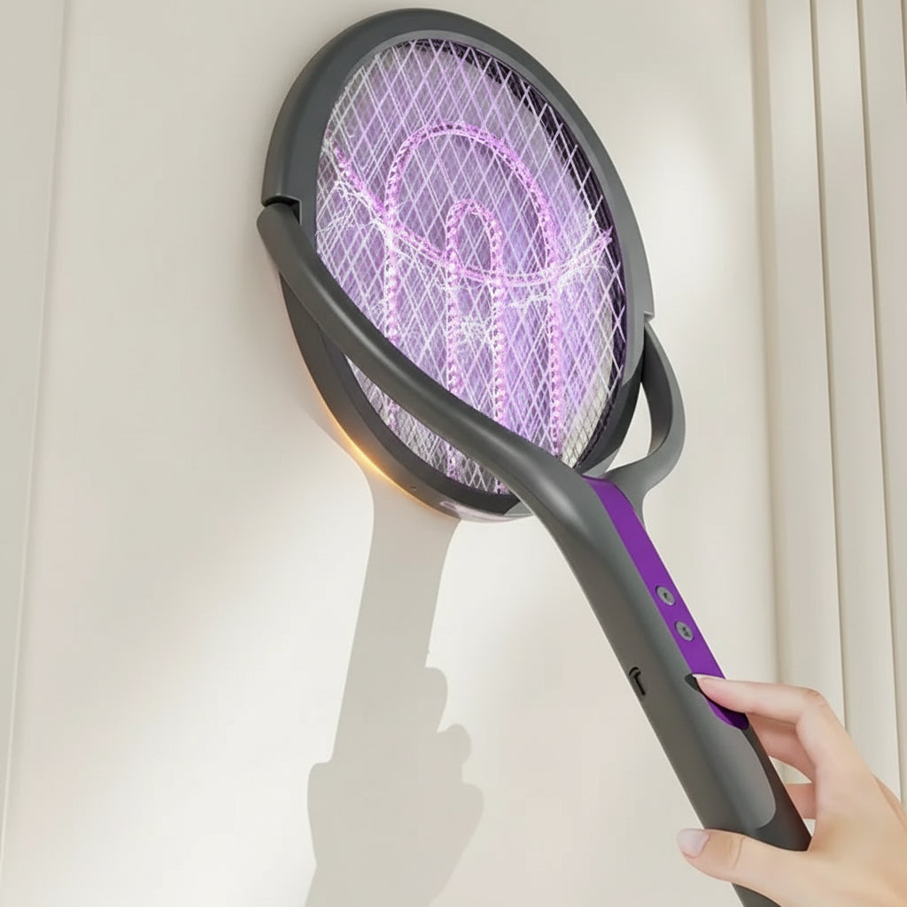 Raquette Électrique Anti-Moustique Rechargeable