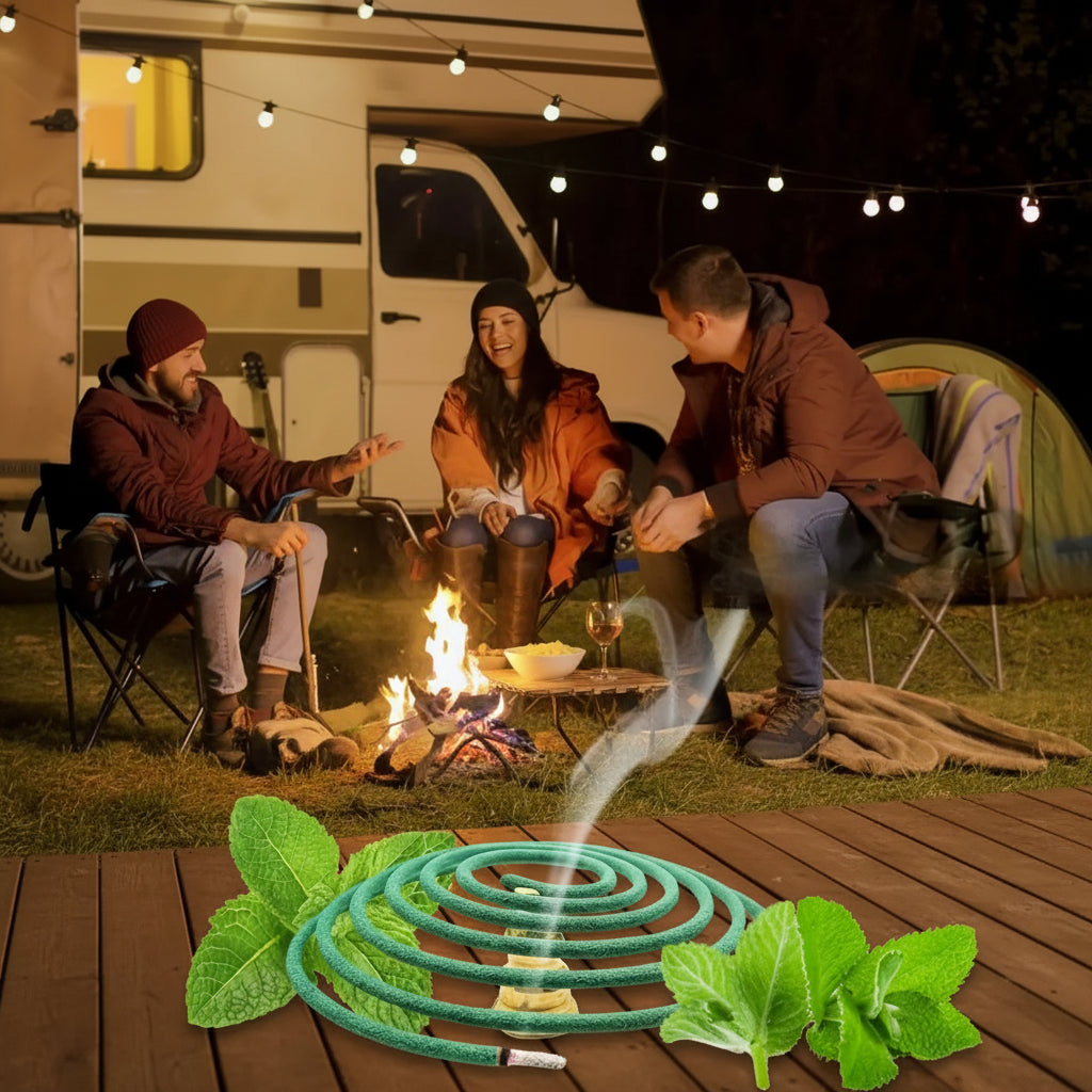Spirales d'Encens Aromatiques Anti-Moustique