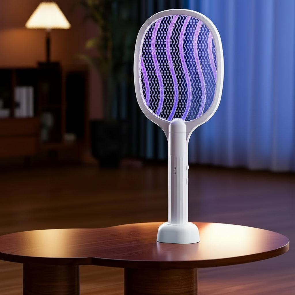 Raquette Anti Moustique 2-en-1 Rechargeable