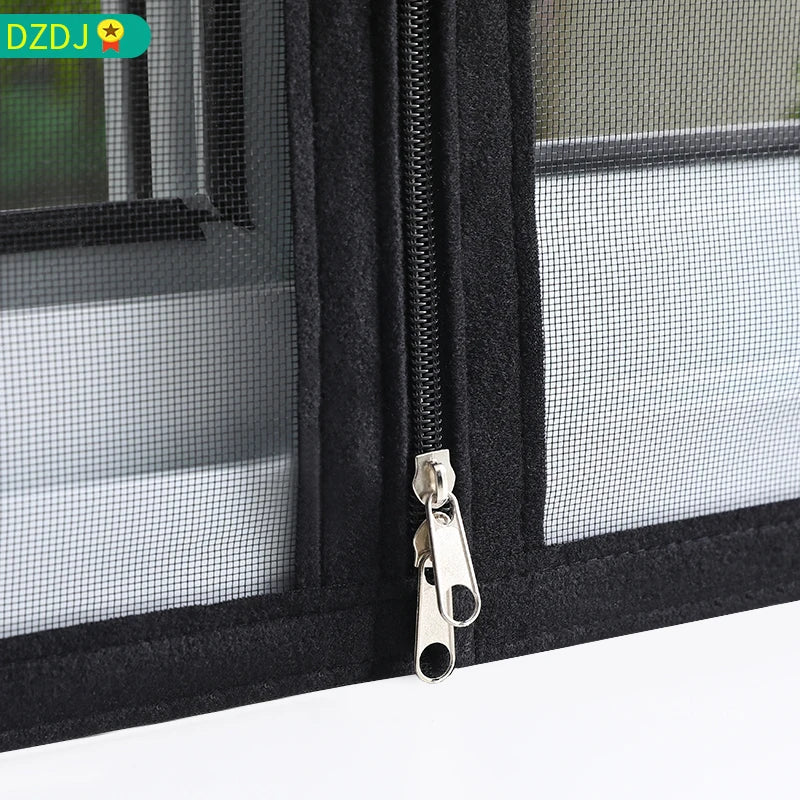 Moustiquaire Fenêtre à Fermeture Zip Auto-Adhésive