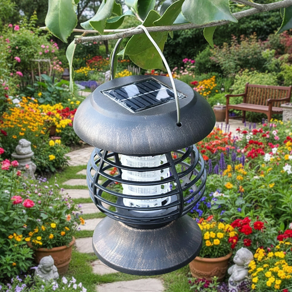 Lampe Anti-Moustique Solaire Portable à LED