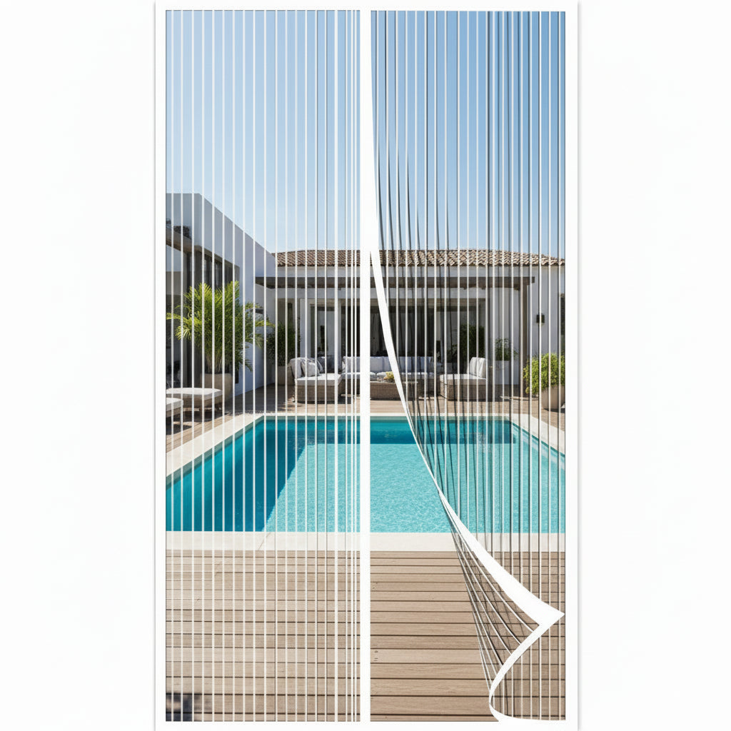 Moustiquaire de Porte Magnétique – Fermeture Automatique