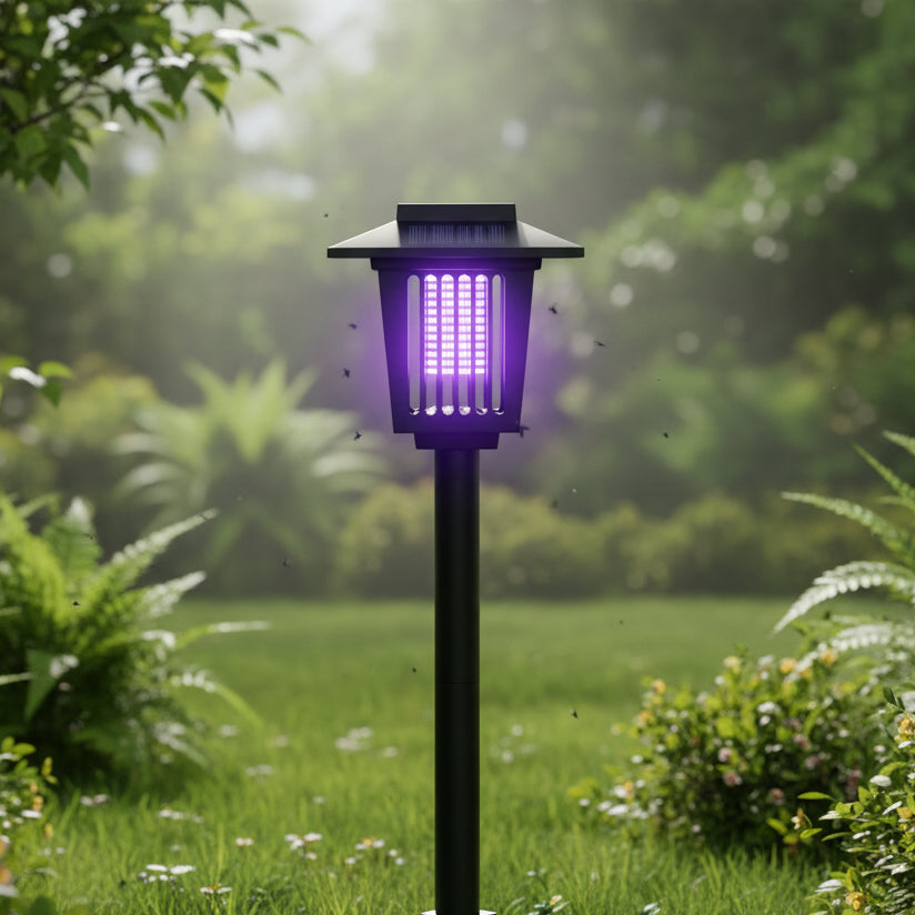 Lampe Anti Moustique Solaire Double Lumière UV