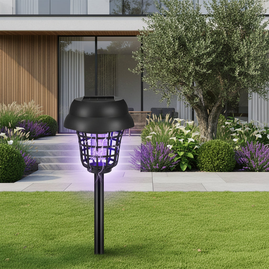 Lampe Anti Moustique Solaire Double Lumière UV
