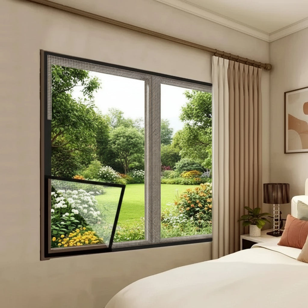 Moustiquaire de Fenêtre Adhésive Sur mesure
