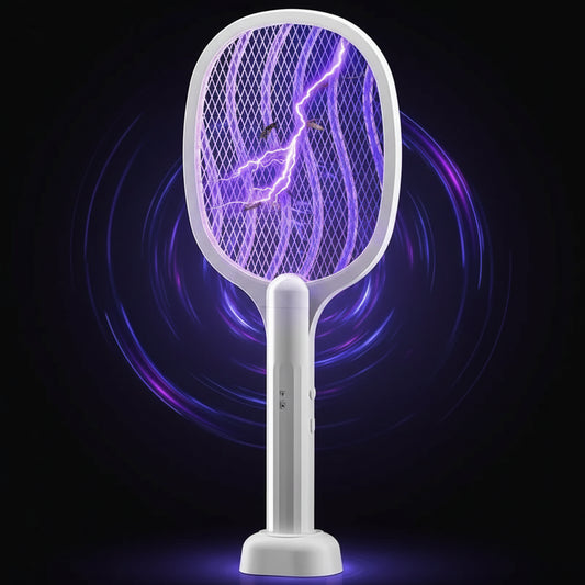 Raquette Anti Moustique 2-en-1 Rechargeable