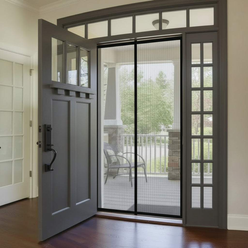 Moustiquaire de Porte Magnétique – Fermeture Automatique