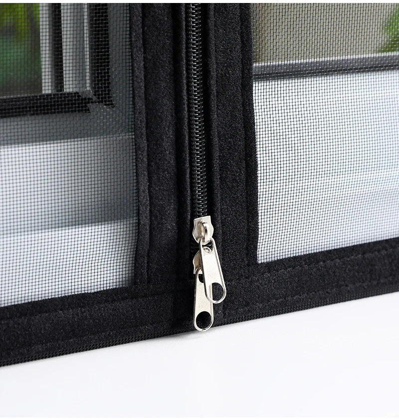 Moustiquaire Fenêtre à Fermeture Zip Auto-Adhésive