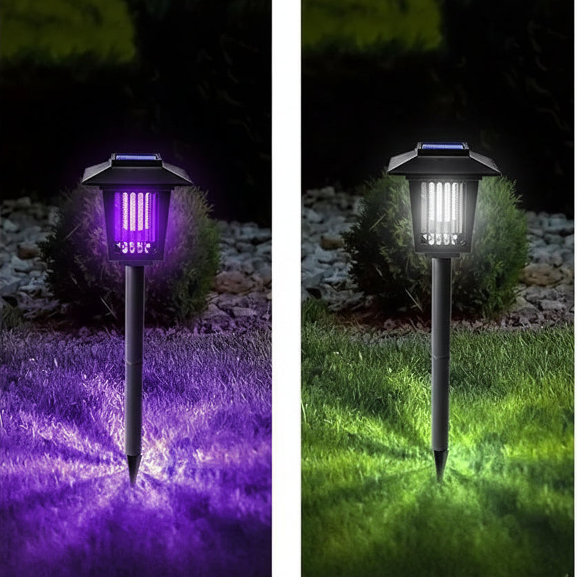 Lampe Anti Moustique Solaire Double Lumière UV