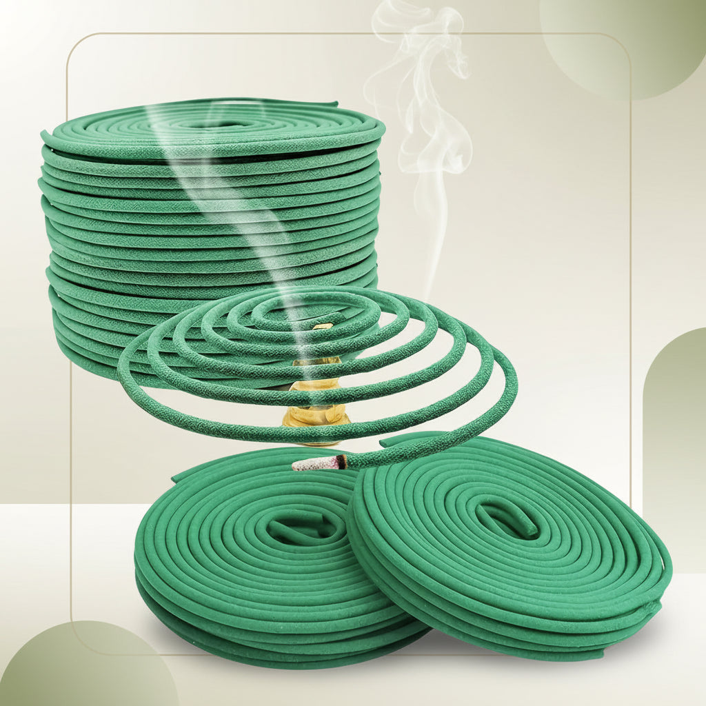 Spirales d'Encens Aromatiques Anti-Moustique