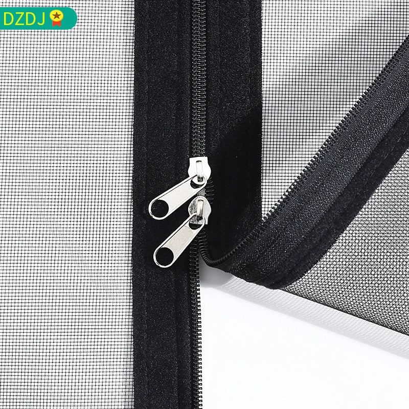 Moustiquaire Fenêtre à Fermeture Zip Auto-Adhésive