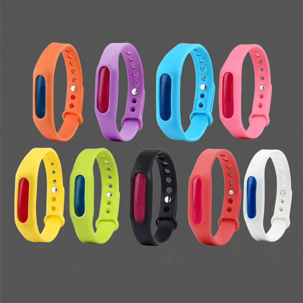 Bracelet Anti Moustique en Silicone à Huiles Essentielles